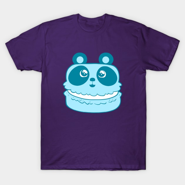 Panda Macaron T-Shirt by HaloSenpai